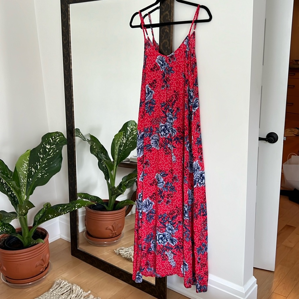 Papillon flower maxi dress